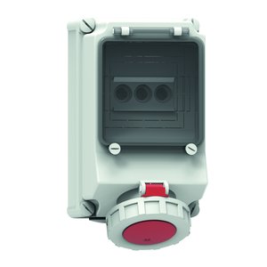 Bals Elektrotech - CEE-Steckdose abschaltbar, abgesichert (IEC 60309) Wandsteckdose abgesichert 15083 63A 4p 400V 6h IP67