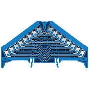 Weidmüller - Durchgangs-Reihenklemme Rangierverteilerklemme PRV 8BL 35X7.5 RT/WS Push-IN P-Reihe − 20 Stück