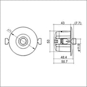 Zumtobel Group - Lichtregelsystemkomponente Sensor MSensor G3 #28004638 ws
