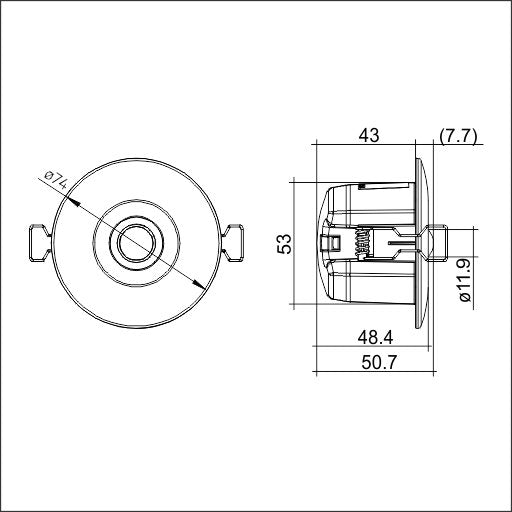 Zumtobel Group - Lichtregelsystemkomponente Sensor MSensor G3 #28004638 ws