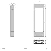 EVN Lichttechnik - Wegeleuchte P-LED Wegeleuchte PL54150602 gr 230V 6W 3000K IP54