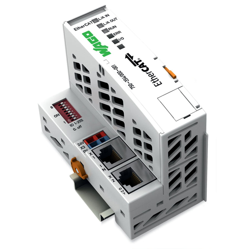 WAGO - Feldbus, Dez. Peripherie - Grundgerät Feldbuskoppler 750-354/000-001 EtherCAT, ID-Switch