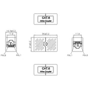 EFB-Elektronik - Modulare Kupplung Modular-Adapter Cat.6 UTP 37487.1 1:1 geschaltet