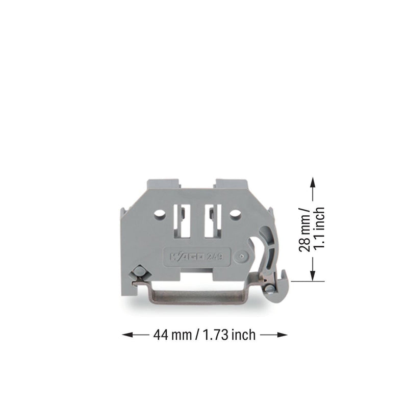 WAGO - Endklammer/-halter für Reihenklemme Endklammer 249-116 6mm breit grau