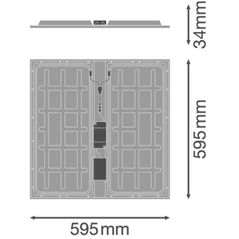 Ledvance - Decken-/Wandleuchte LED-Panel M600 PL PROT 600P36W830PS 830