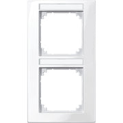 Merten - Abdeckrahmen M-PLAN-Rahmen 2f. 513219 beschriftbar, senkr