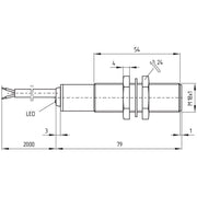 Schmersal - Induktiver Näherungsschalter induktiv IFL 10-180-10