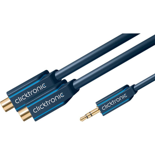 Clicktronic - Konfektioniertes A/V-Kabel MP3 Y-Adapter 70492 0,10m