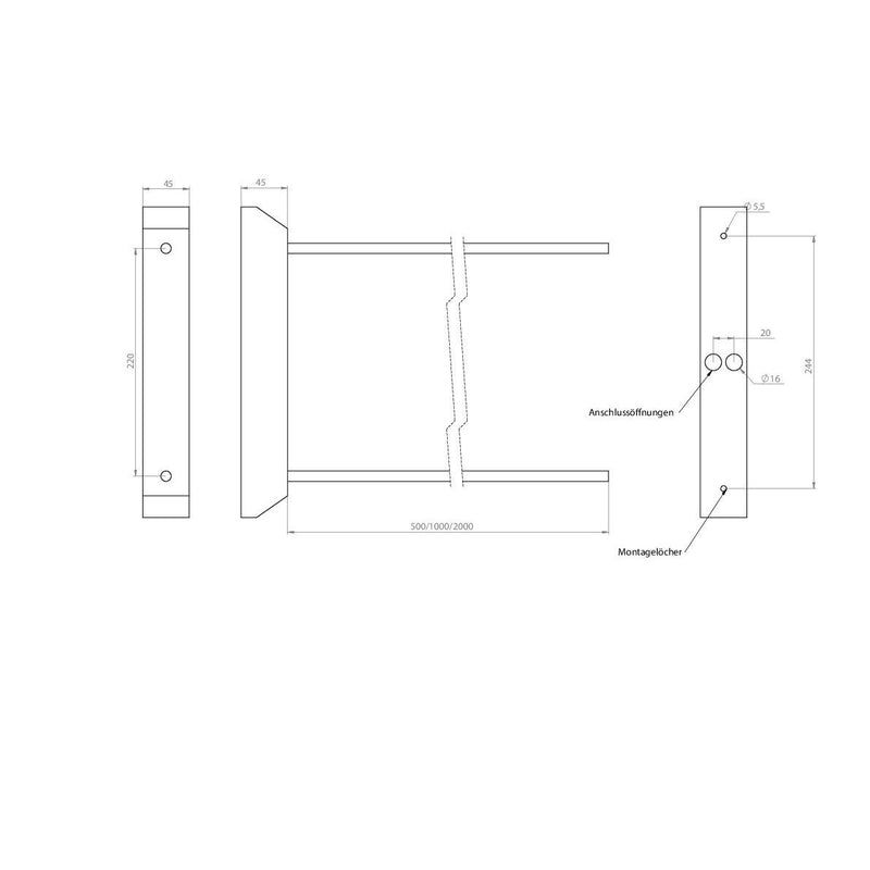 RP-Technik - Mechanisches Zubehör/Ersatzteile für Leuchten DW - Designpendel 2DWKMKS-EB
