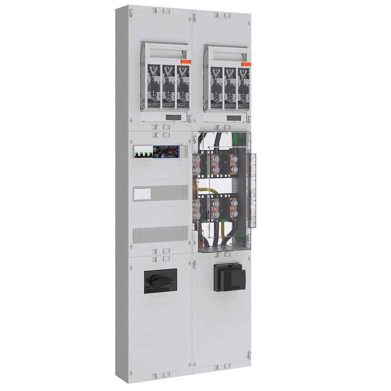 ABN - Zählerfeld Wandlerfeld 200A BH9 5p ABNPW209S0752 RDF1 Zu= NH1 SaS Ab=