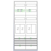 ABN - Zählerfeld Zählerplatz EZ27231 eHZ 3Z 1R mit sHS