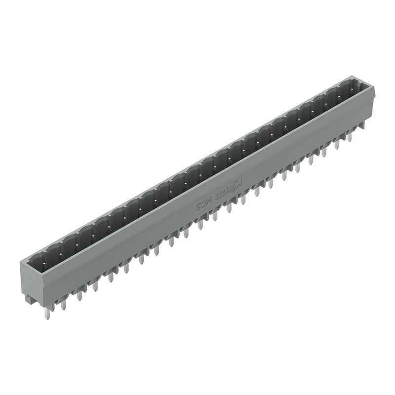 WAGO - Leiterplattensteckverbinder THT-Stiftleiste Lötstift 231-152/001-000 1,0x1,0,gerade,grau − 50 Stück
