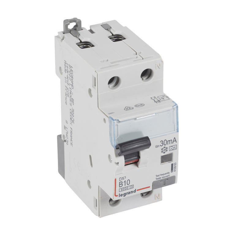 Legrand - Kombination FI-Schalter/Leitungsschutzschalter FI/LS-Schalter Legrand 410963 B-Charakt., 10A, 6kA