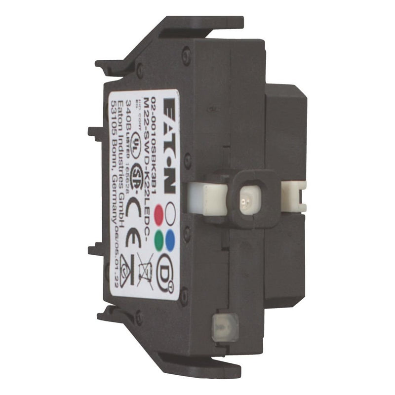 Eaton - Hilfsschalterblock Funktionselement M22-SWD-K22LEDC-B 3 Pos., LED-B, Boden