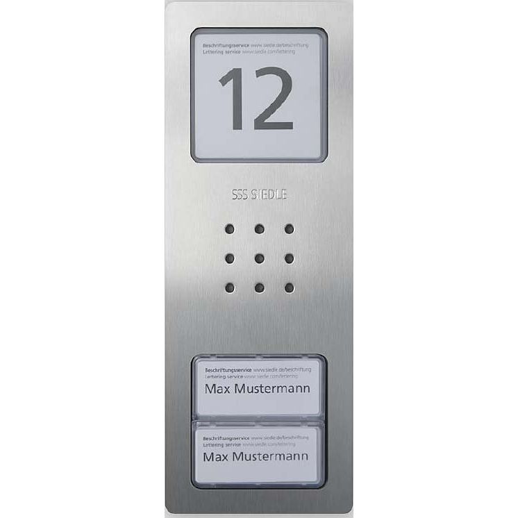 Siedle&Söhne - Zubehör/Ersatzteile für Türkommunikation Gehäuse-Oberteil CA 812-2/CA 850-2 E Edelstahl gebürstet