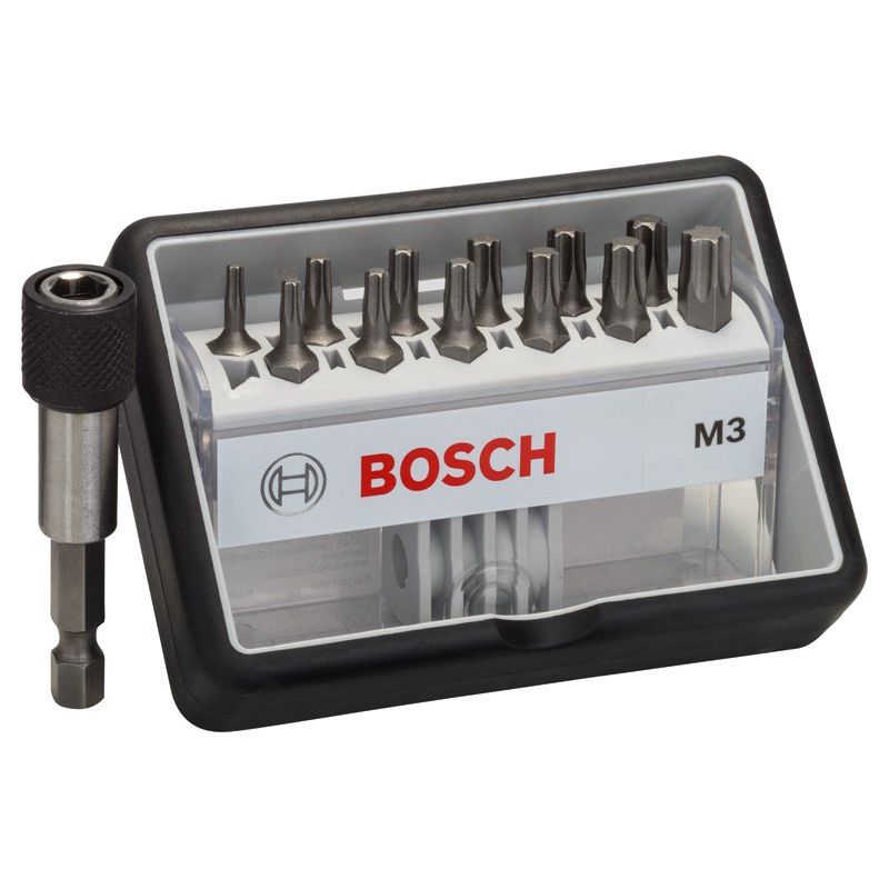 Bosch - Bit-Set 12+1-tlg. 2607002565 Schrauberbit-Set
