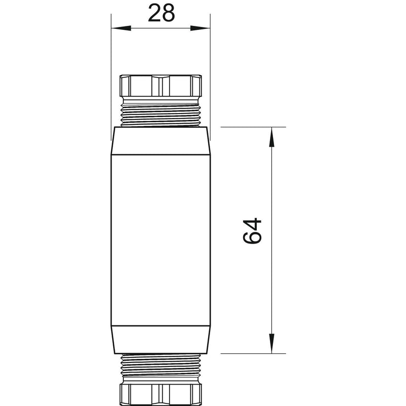 OBO Bettermann - Verbindungs-/Übergangsmuffe Kabelverbindungsmuffe 117 5x2.5 m.Klemmeneins