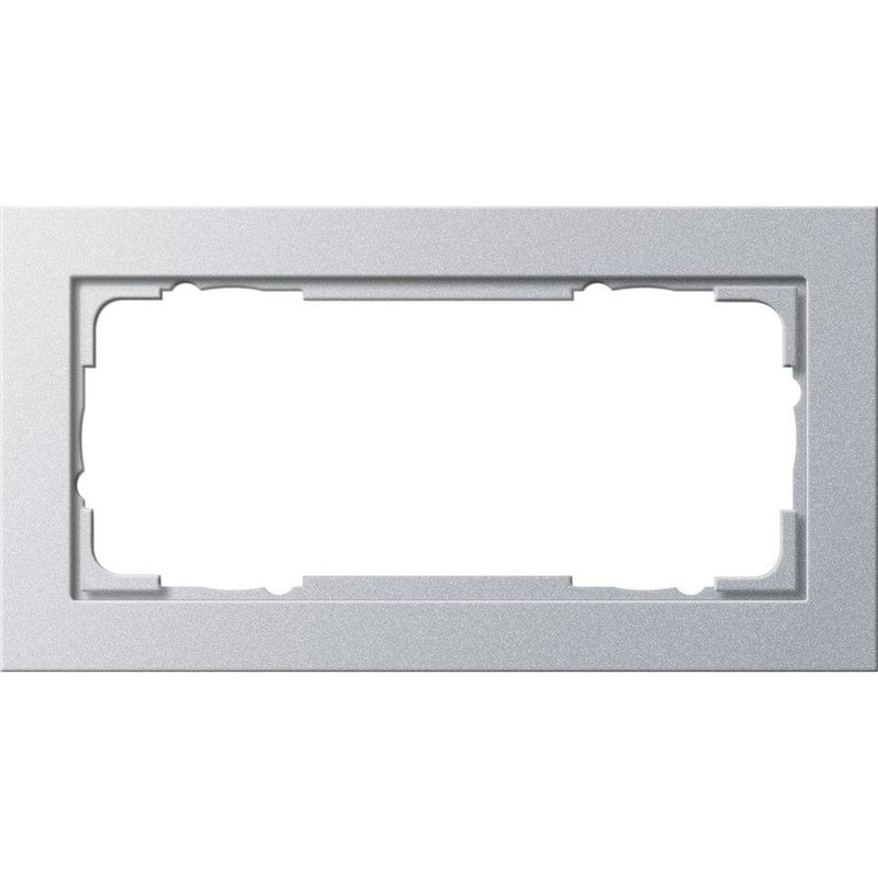 Gira - Abdeckrahmen 2f alu 100225 E2