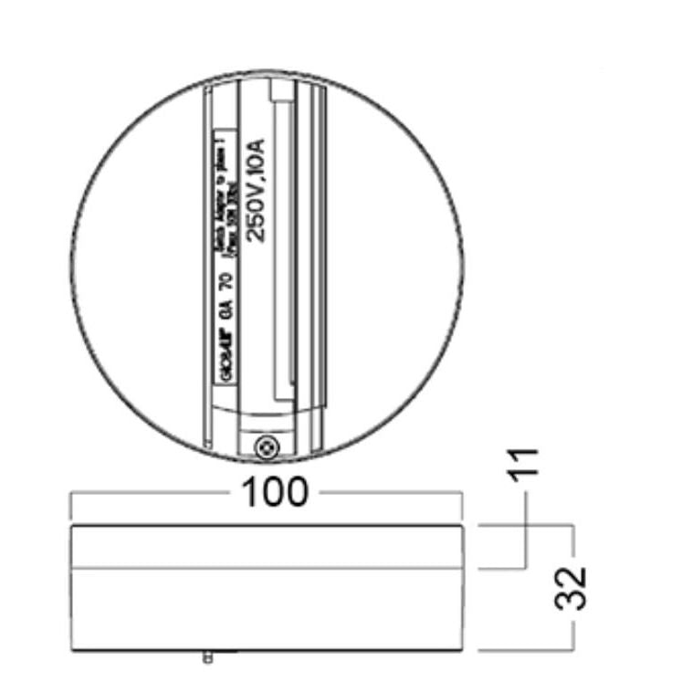 Philips Lighting - Elektrisches Zubehör/Ersatzteile für Leuchten 3-Phasen-Grundplatte ZRS7503CBAWH(GA70-3)