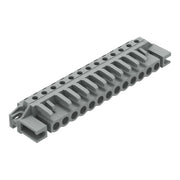 WAGO - Leiterplattensteckverbinder THT-Federleiste abgewink. 232-243/047-000 Rastermaß 5mm,grau − 25 Stück