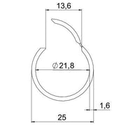 OBO Bettermann - Elektro-Installationsrohr Kunststoff Rohr offen M25 2953 M25 LGR lgr, 2m PVC − 2 Meter