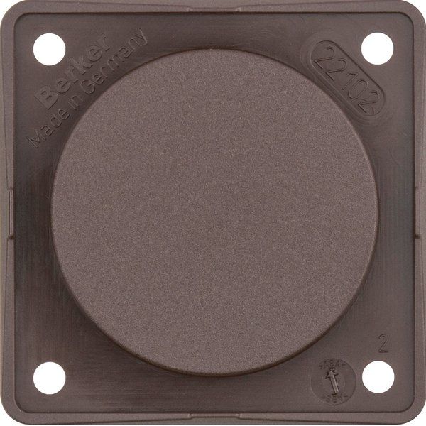 Berker - Einsatz/Abdeckung für Kommunikationstechnik Blindverschluß br 945162501 mit Tragplatte