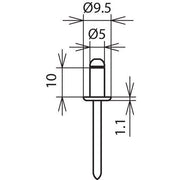 DEHN - Zubehör/Ersatzteile für Erdung und Blitzschutz Blindniete BN5X10ALV2A D5mm