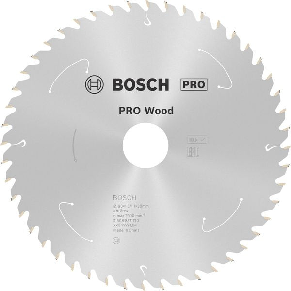 Bosch - Kreissägeblatt PRO Wood cordless 2608837710 Kreissägeblatt 190 x