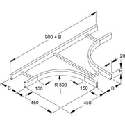 Niedax - T-Stück für Kabelleiter T-Stück KROT 60.225 F