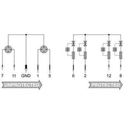 Weidmüller - Überspannungsableiter für Informations-/MSR-Technik Überspannungsschutz VSPC 3/4WIRE 5VDC 3VDC/300mA