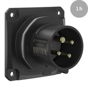 Walther Werke - CEE-Gerätestecker (IEC 60309) CEE NEO Anbaugerätestecker FW611401CC gerade 16A 4P 1h − 10 Stück