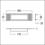 Zumtobel Group - Mechanisches Zubehör/Ersatzteile für Leuchten Einbaurahmen ARTSIGN #22166901 für Notleuchte 25
