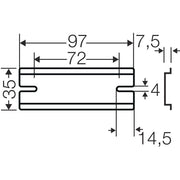 Hensel - Tragschiene DK TS 06 XXmm für KF06