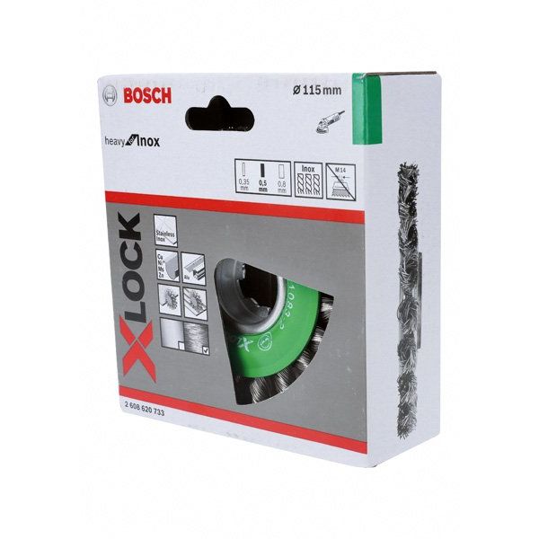 Bosch - Rotierende Drahtbürste PRO Stainless Steel heavy 2608620733 X-Lock