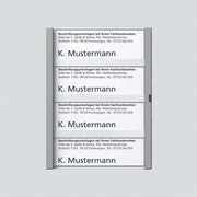 Siedle&Söhne - Zubehör/Ersatzteile für Türkommunikation Namensschild titan-met kpl 200029048-00 f.TM 611-4 TM