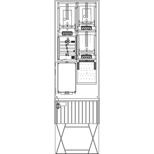 Elsta Mosdorfer - Zähler-Komplettschrank Zähleranschlusssäule ZS343T.S4.12 A340 S4 2Z TSG 3.HZ