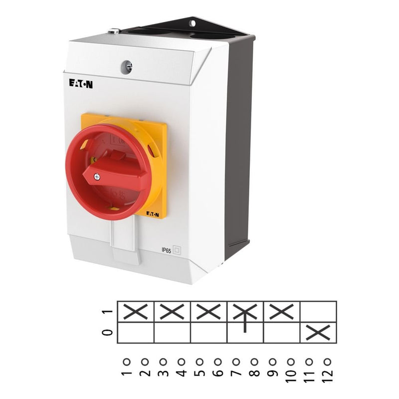 Eaton - Lasttrennschalter Hauptschalter T3-3-15680/I2/SVB Aufbau