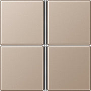 Jung - Abdeckung/Bedienelement für Installationsschalterprogramme Tastensatz 4-fach champ. A 404 TSA CH komplett − 1 Stück