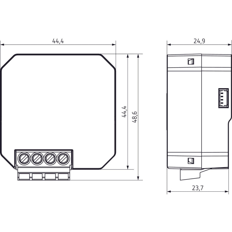 Theben - Bussystem-Systemschnittstelle/Medien-Gateway UP 1-fach Funk-DALI-Aktor DU 1 DALI S RF KNX KNX RF, Data Secure