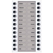 TCS Tür Control - Montageelement für Türstation Audioaußenstation 2-reihig PET24-WS/04 Erw.24 Tasten AP ws