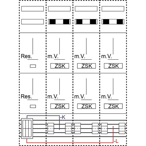 ABN - Zubehör/Ersatzteile für Niederspannungs-Schalttechnik Querverdrahtungssatz ARLUX35-L 35qmm Lang Luxemburg