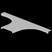 Unex - Deckel T-Stück für Kabeltragsystem T-Abzweiger 66179 lichtgrau, 150mm − 2 Stück