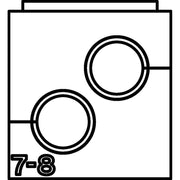 HellermannTyton - Kabelführung für Gehäuse/Schränke Zweifachtülle VP-S_2/7-8 VarioPlate 7-8 mm − 20 Stück