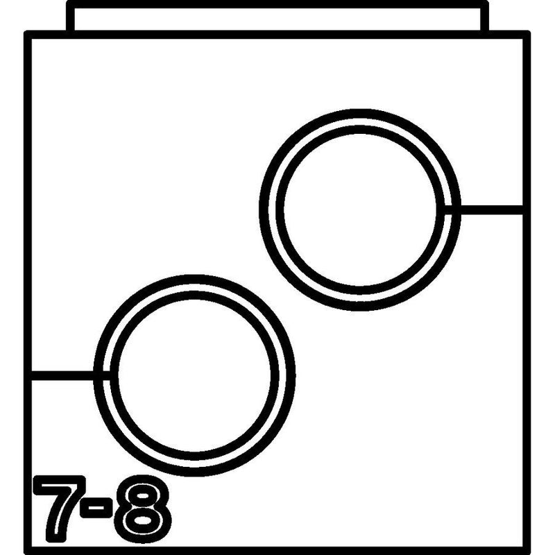 HellermannTyton - Kabelführung für Gehäuse/Schränke Zweifachtülle VP-S_2/7-8 VarioPlate 7-8 mm − 20 Stück