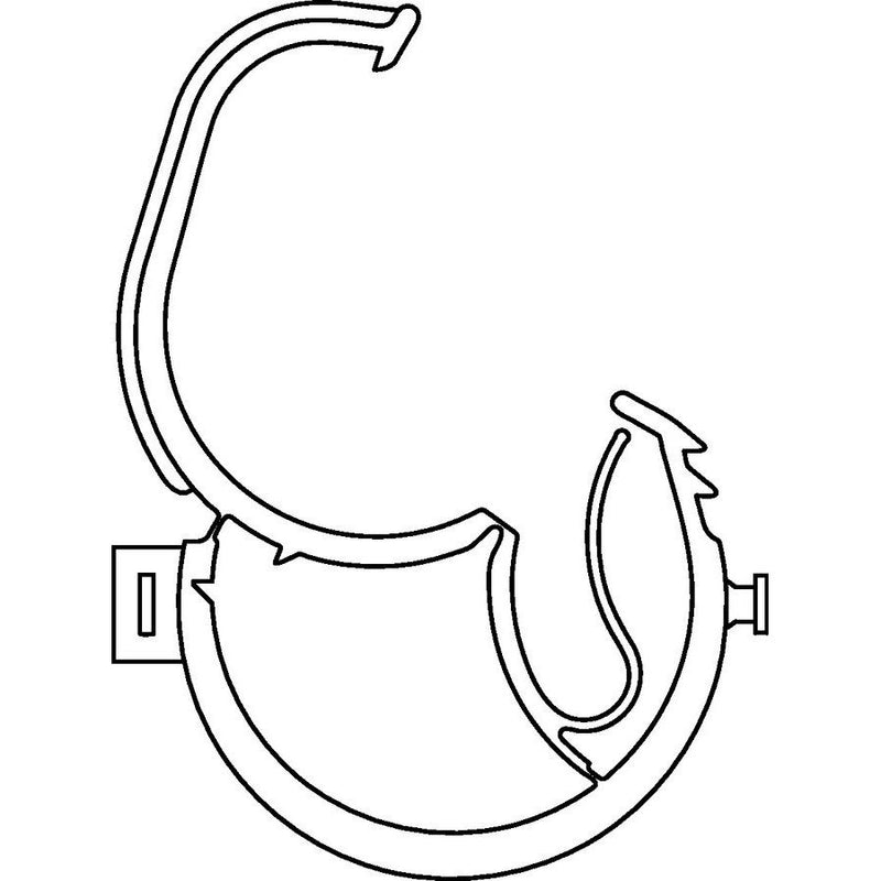 HellermannTyton - Befestigungsklammer Befestigungsclip 151-00207(1000) 47x13,5 m − 1000 Stück