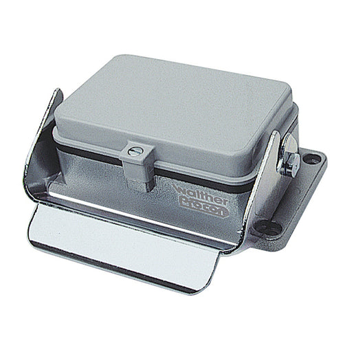 Walther Werke - Gehäuse für Rechtecksteckverbinder Anbaugehäuse B48 714448 41mm LVN m.Klappdeck