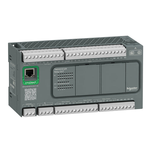 Schneider Electric - SPS-Grundgerät M200 32I/O, Ac220,18 In,14 TM200CE32R Out Rel,1 Eth