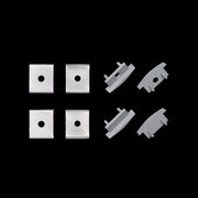 Nobile - Zubehör/Ersatzteile für Lichtschlauch/-band Ersatzkit für Alu T-Profil 5011146808 grau − 1 Stück