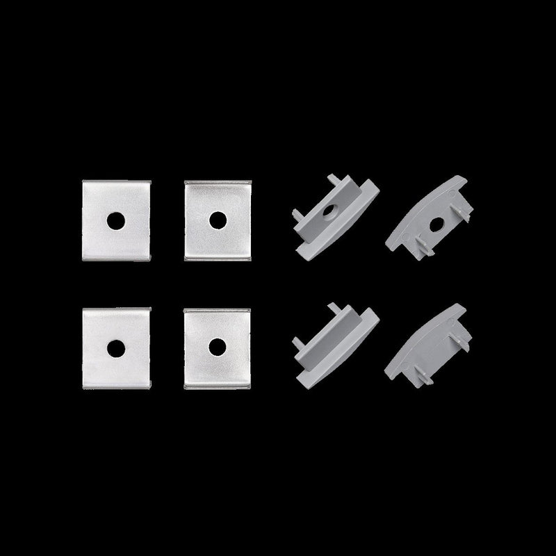 Nobile - Zubehör/Ersatzteile für Lichtschlauch/-band Ersatzkit für Alu T-Profil 5011146808 grau − 1 Stück
