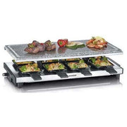Severin - Raclette Raclette-Grill RG 2374 eds-geb/sw m.Naturgrillstein